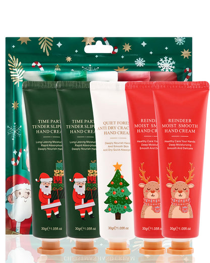 Hand Cream Kit-5Pcs Moisturizing Hand Lotion, Christmas Skincare for Women 🍁 All In One Marketplace Canada