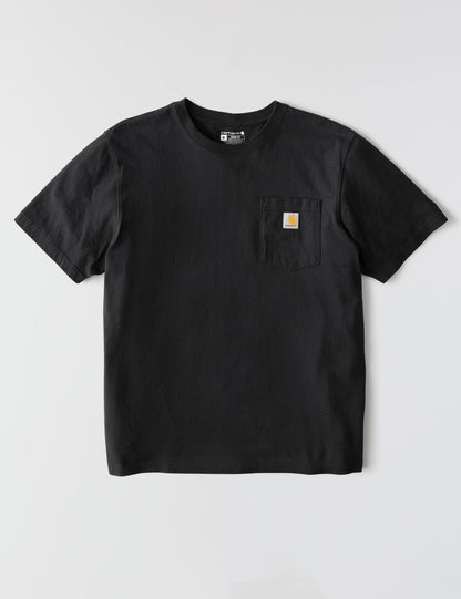 Carhartt Men's K87 Workwear Short Sleeve T-Shirt (Regular and Big & Tall Sizes), Black, 3XL (Reg)