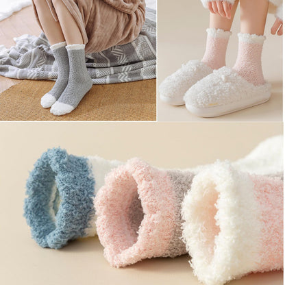 VoJoPi Fuzzy Socks for Women, 5 Pairs Soft and Warm Fluffy Winter Bed Cozy Sleeping Gifts Christmas Socks, Size 5-10 🍁 All In One Marketplace Canada