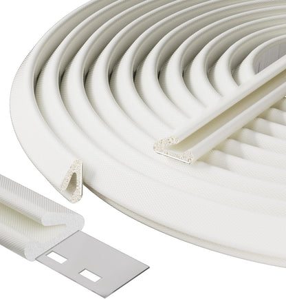 19.7FT V Shape Small Foam Weather Stripping Door Frame Seal Strip White 🍁 All In One Marketplace Canada