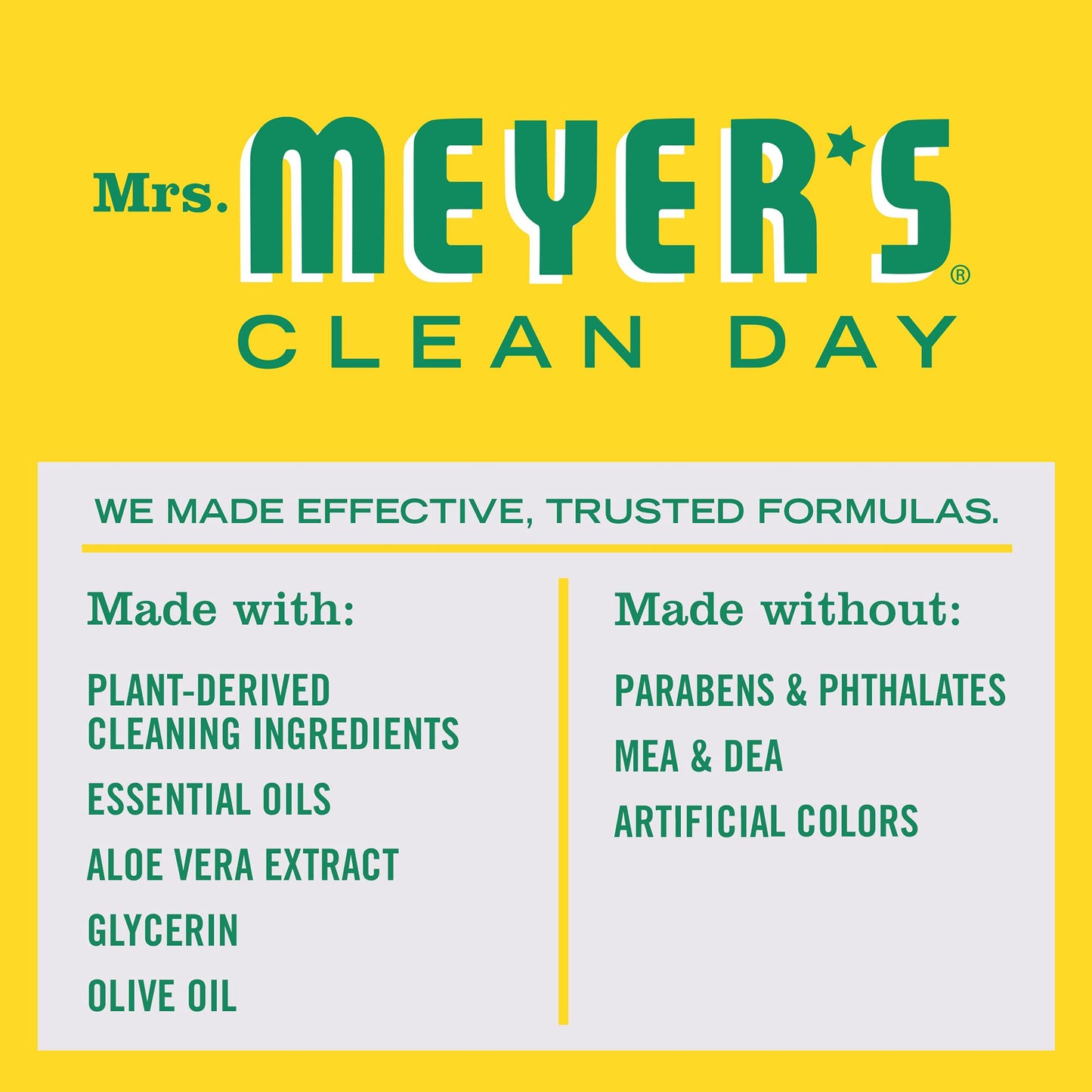Mrs. Meyer's Hand Soap, Made with Essential Oils, Biodegradable Formula, Honeysuckle, 370 mL, 4 Pack MRS. MEYER'S