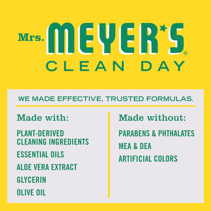 Mrs. Meyer's Hand Soap, Made with Essential Oils, Biodegradable Formula, Honeysuckle, 370 mL, 4 Pack MRS. MEYER'S