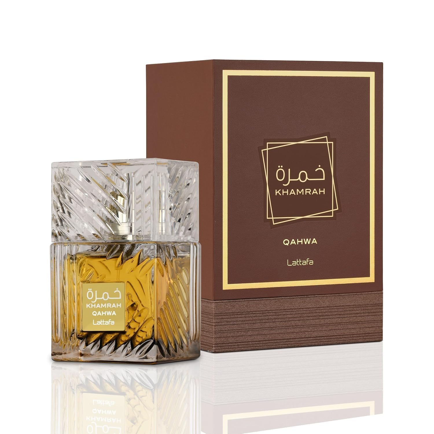 Lattafa Khamrah Qahwa For Unisex Eau De Parfum Spray, 3.4 Ounce Lattafa