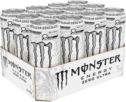Monster Energy, Zero Ultra, 473mL Cans, Pack of 12
