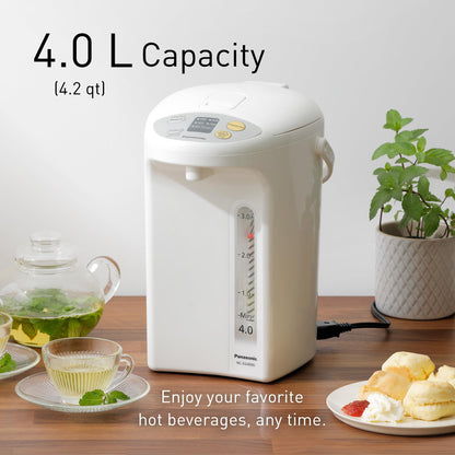 Panasonic NCEG4000 Thermo Pot with Electric Hot Water Dispensing, White