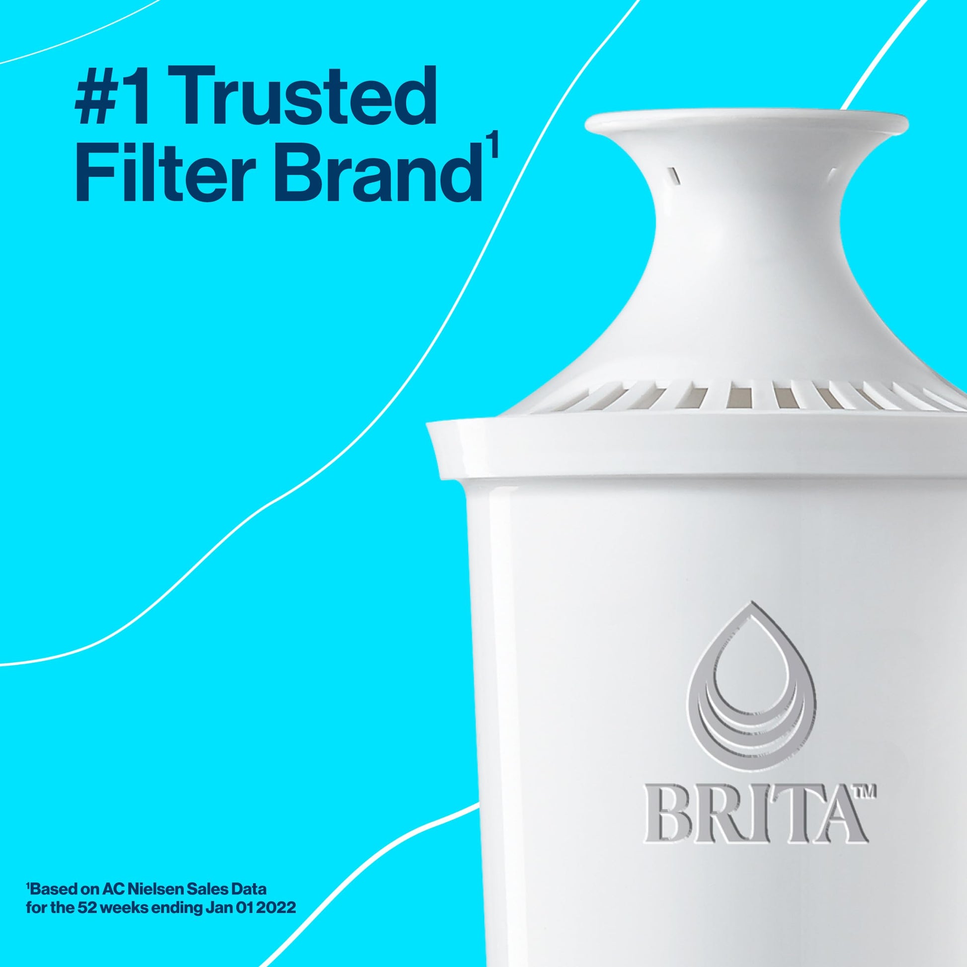 Brita 6 Cup Filter Pitcher with Smart Light Indicator, Reduces Chlorine taste and odour from Tap Water, Filters 151 Litres, Denali, Red