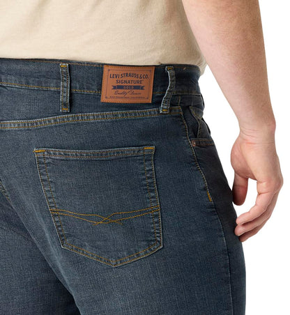 Levi Strauss Signature Gold Men's Regular Straight Fit Jeans, Bigfoot, 30W x 30L