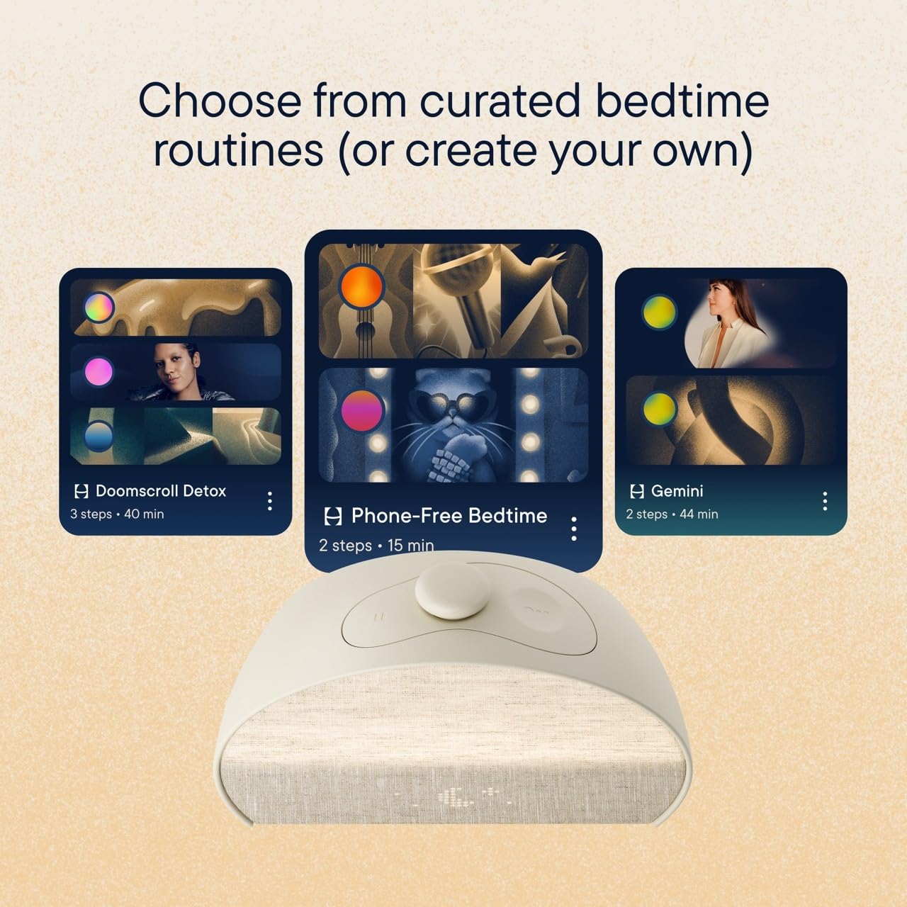 Hatch Restore 3 Sunrise Alarm Clock, Sound Machine, Smart Light (Putty) - White Noise, Screen-Free Sleep Routine - Available at All In One Marketplace Canada