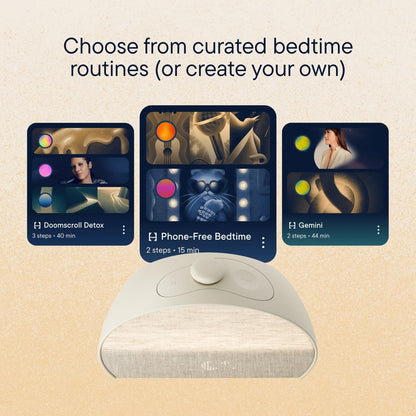 Hatch Restore 3 Sunrise Alarm Clock, Sound Machine, Smart Light (Putty) - White Noise, Screen-Free Sleep Routine - Available at All In One Marketplace Canada