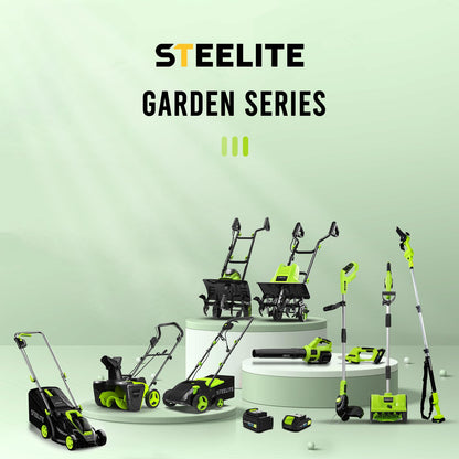 STEELITE 21V Cordless Leaf Blower – Turbo Mode 480CFM 120MPH, 2×4.0Ah Batteries & Fast Charger, Lightweight Electric Blower for Leaves, Dust & Patio Cleaning