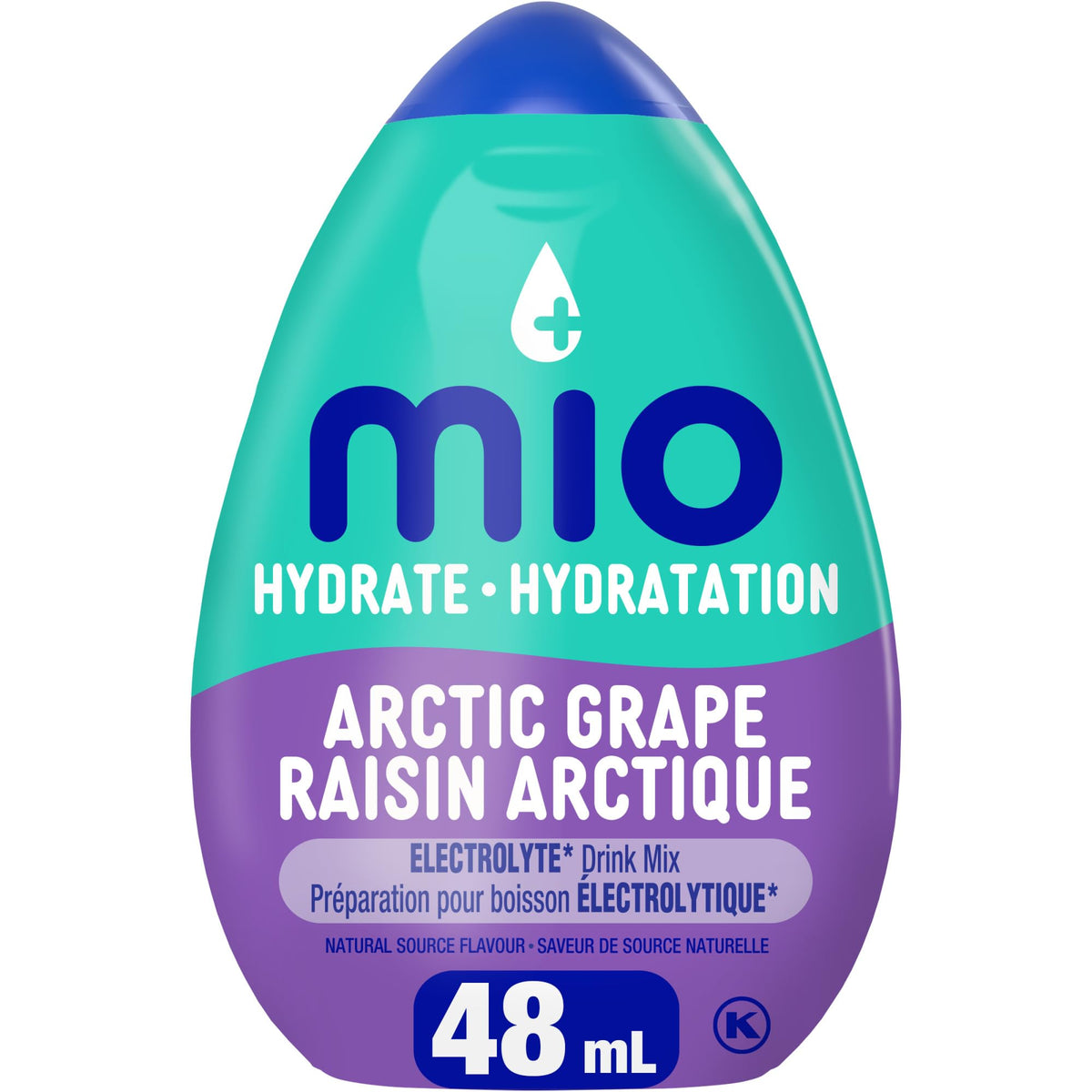 mio Hydrate Arctic Grape Electrolyte Drink Mix, 48 mL Bottle (Pack of 12)