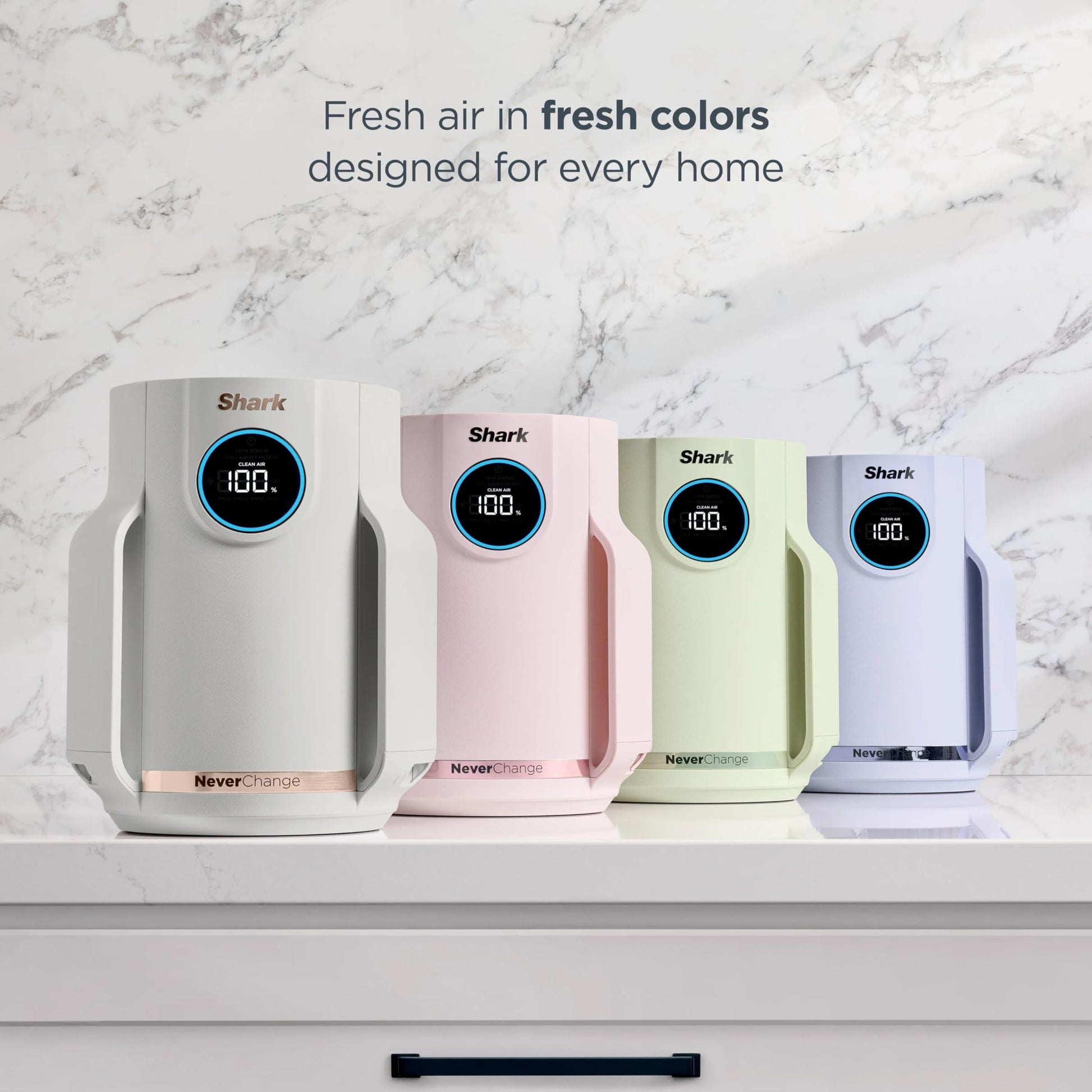 Shark NeverChange Compact Pro Air Purifier, HP072CPK, Quartz Shark
