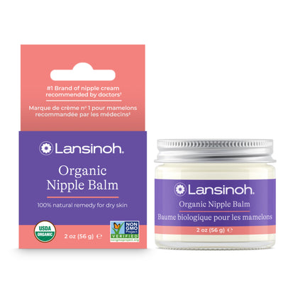 Lansinoh Organic Nipple Balm for Breastfeeding, USDA Certified Organic, Breastfeeding Essentials, 56 Grams - Available at All In One Marketplace Canada