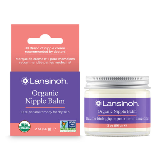 Lansinoh Organic Nipple Balm for Breastfeeding, USDA Certified Organic, Breastfeeding Essentials, 56 Grams - Available at All In One Marketplace Canada