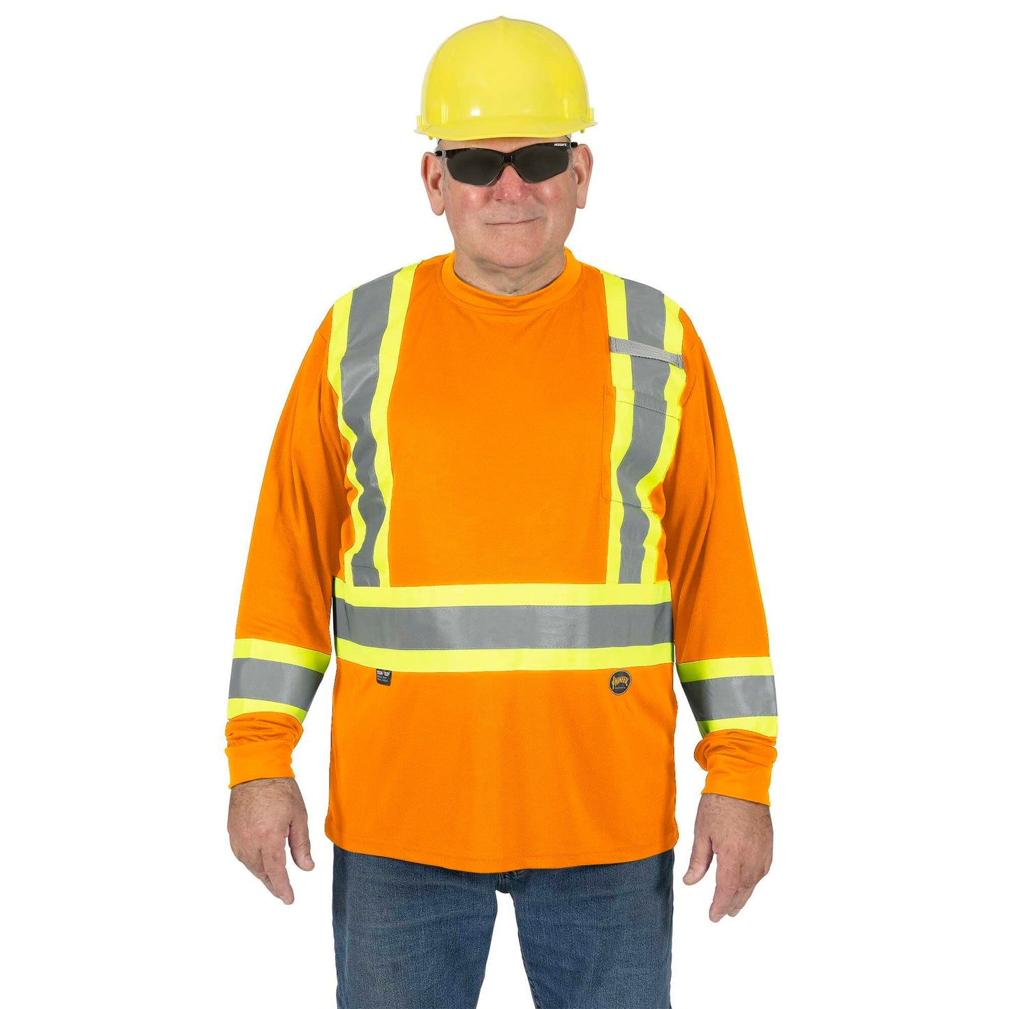 Pioneer High Vis Shirt for Men - Safety Long Sleeve T-shirt - Class 2 🍁 All In One Marketplace Canada