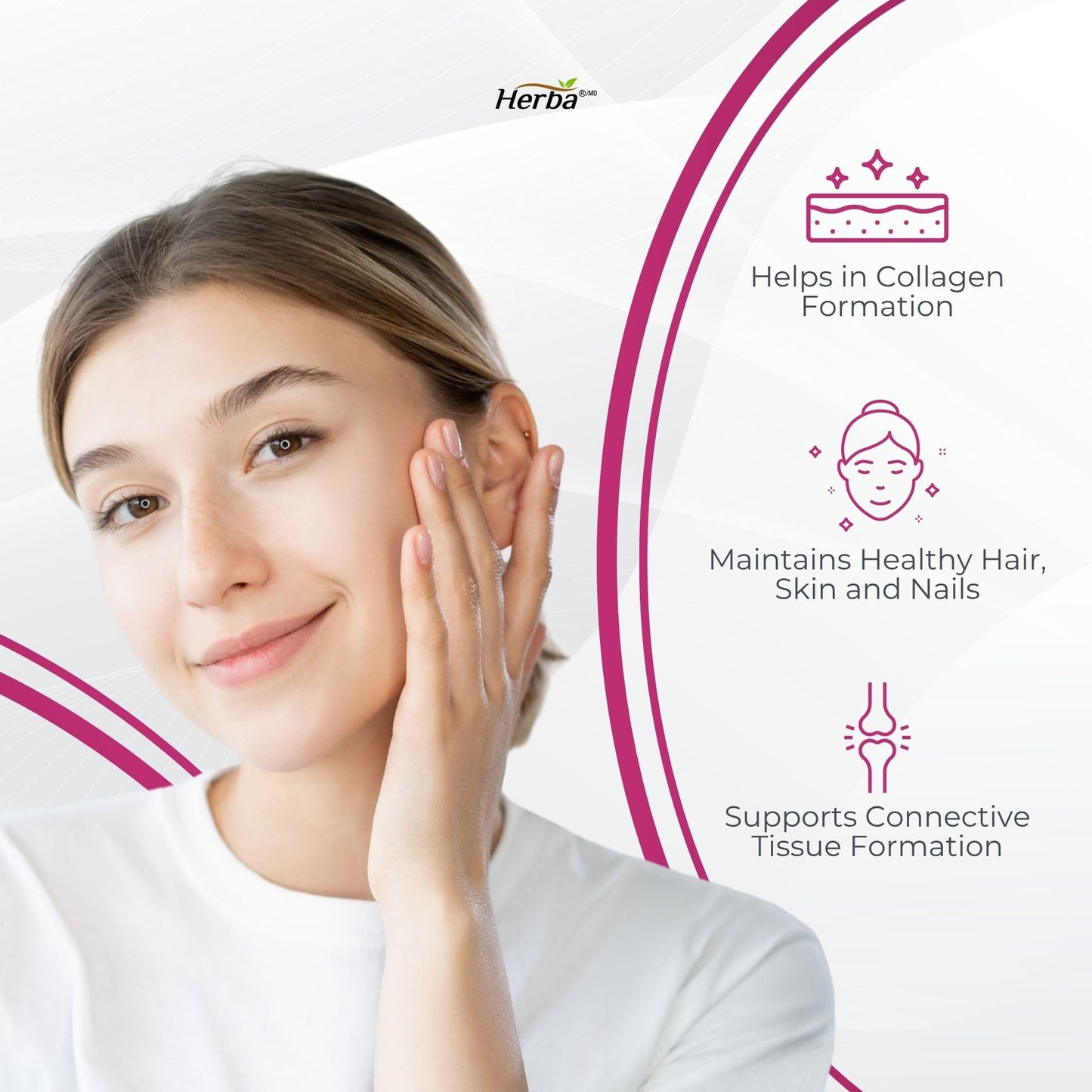 Herba Marine Collagen Powder for Women & Men with Hyaluronic Acid, Vitamin C, and Silica – 305g | Made in Canada | Wild Caught | Hydrolyzed Collagen Peptides | Antibiotics Free | Sustainably Sourced - Available at All In One Marketplace Canada