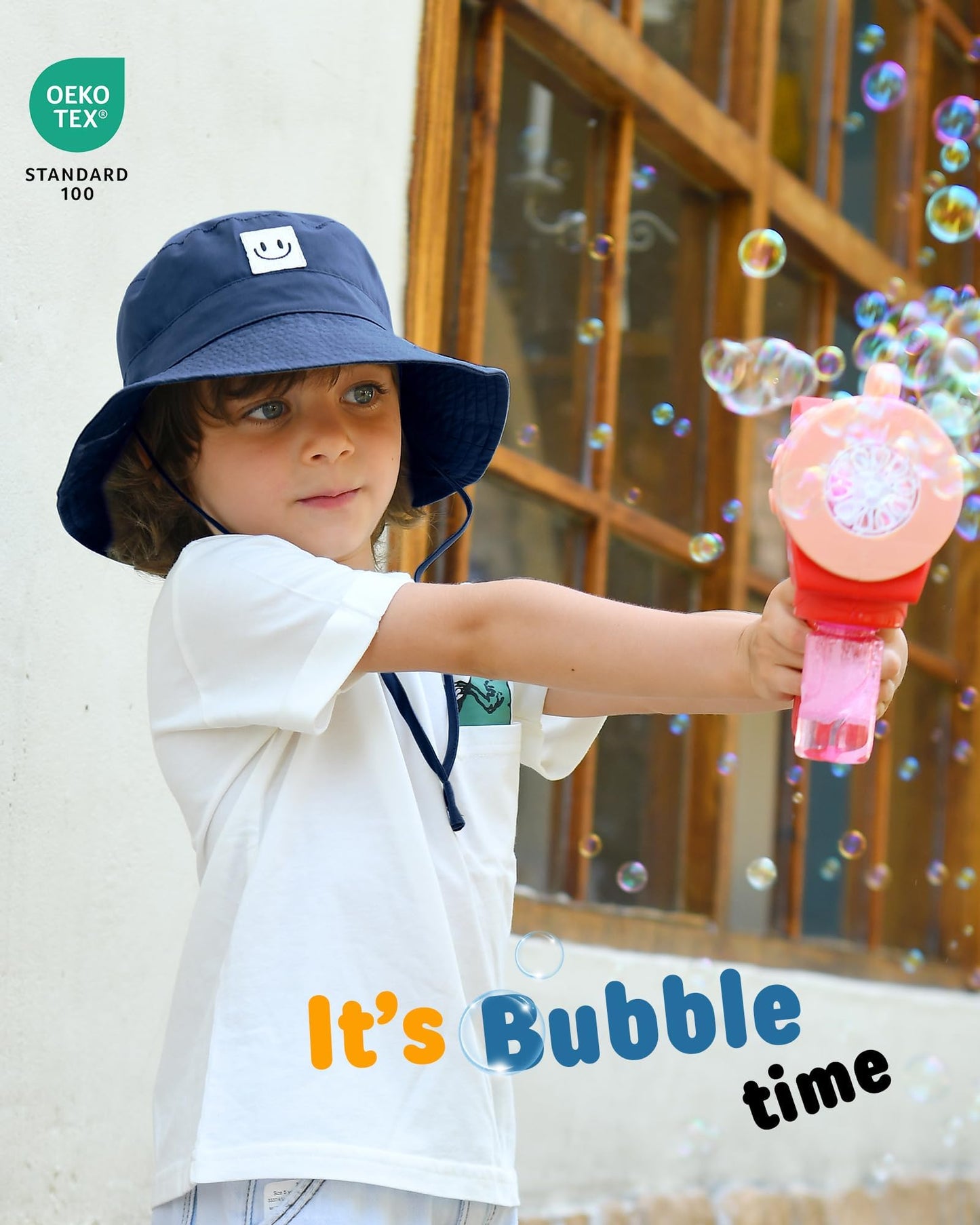 FURTALK Baby Sun Hat Smile Face Toddler Boys Girls Bucket Hat for Kids 0-5 Years - Available at All In One Marketplace Canada