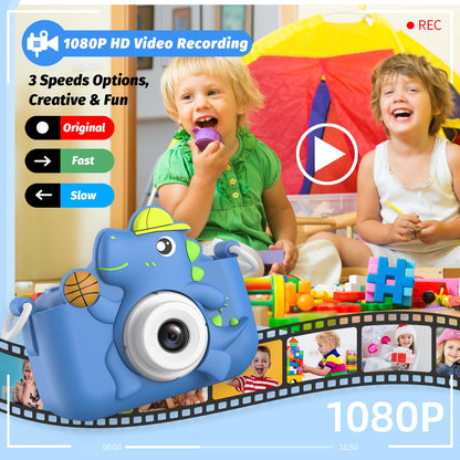 Masterbee Children's Camera Toys for Girls & Boys, 3-12 Years - 1080P HD Video Kids Digital Camera - Perfect for Christmas & Birthday Gifts (Blue) 🍁 All In One Marketplace Canada