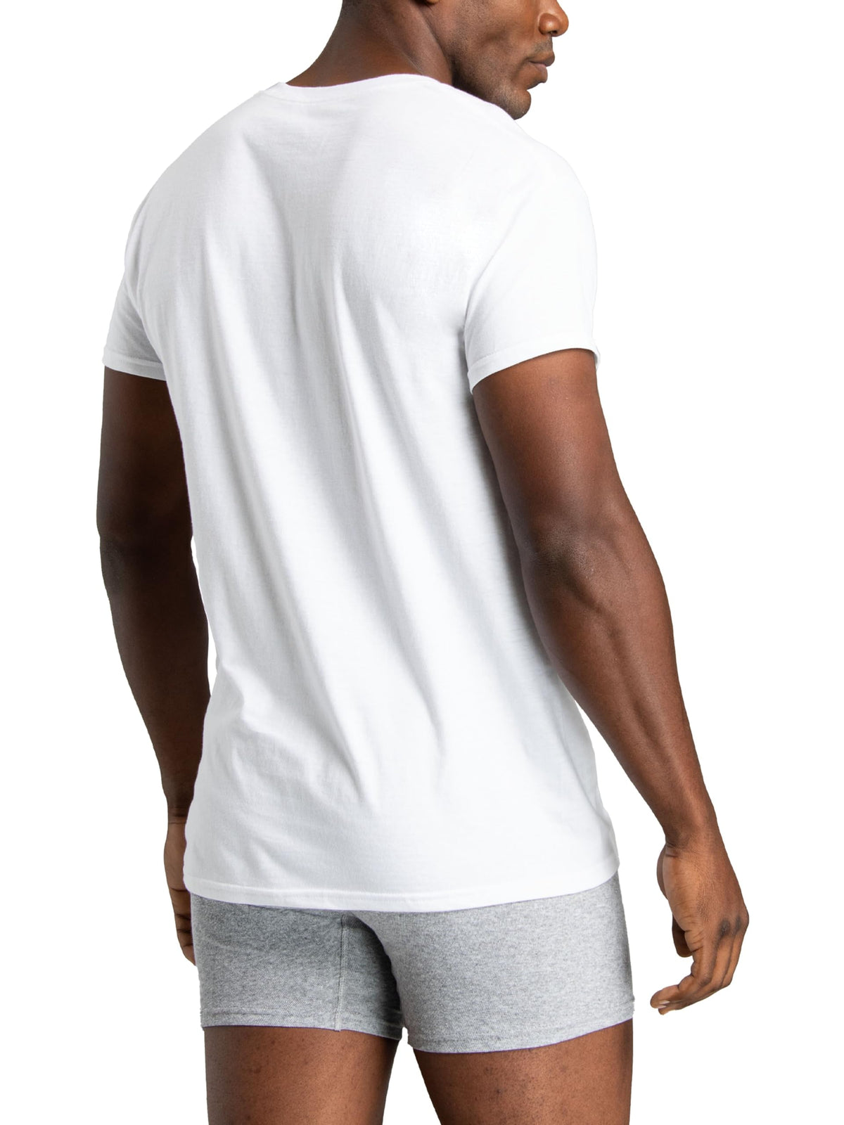 Fruit of the Loom Men's Stay Tucked Crew T-Shirt - X-Large - White (Pack of 6)