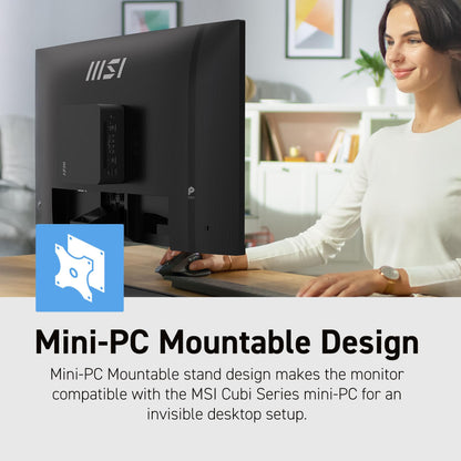 msi PRO MP273Q E14 27-inch IPS 2560 x 1440 (QHD) Computer Monitor, 144Hz,Adaptive-Synch, HDMI, DP Port, VESA Mountable, Tilt, Speaker, 1ms, Black