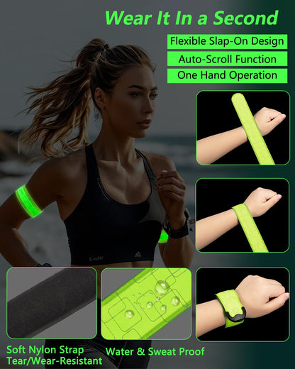 Gelapa 2 Pack Running Lights for Runners, LED Reflective Arm Bands Recharge 🍁 All In One Marketplace Canada
