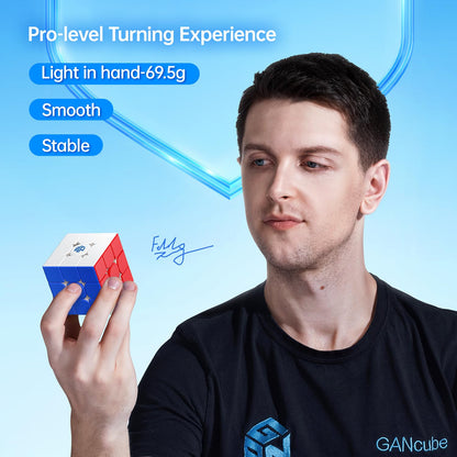 GAN 356 R S 2, 3x3 Speed Cube Stickerless Puzzle Practice Solving Wing-Shaped Core 2.0 Tension Adjustable, Kids Beginners Travel Games Holiday Birthday Gifts (Non-Magnetic Version) 🍁 All In One Marketplace Canada