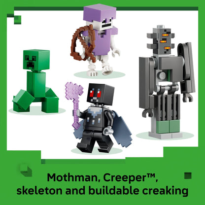 LEGO Minecraft The Pale Garden Building & Pretend Play Toy for Boys & Girls - Video Game Playset & Toy Figures for Kids, Ages 7+ - W/Mothman & Creeper Minifigures - Gift Idea for Birthdays - 21586 LEGO