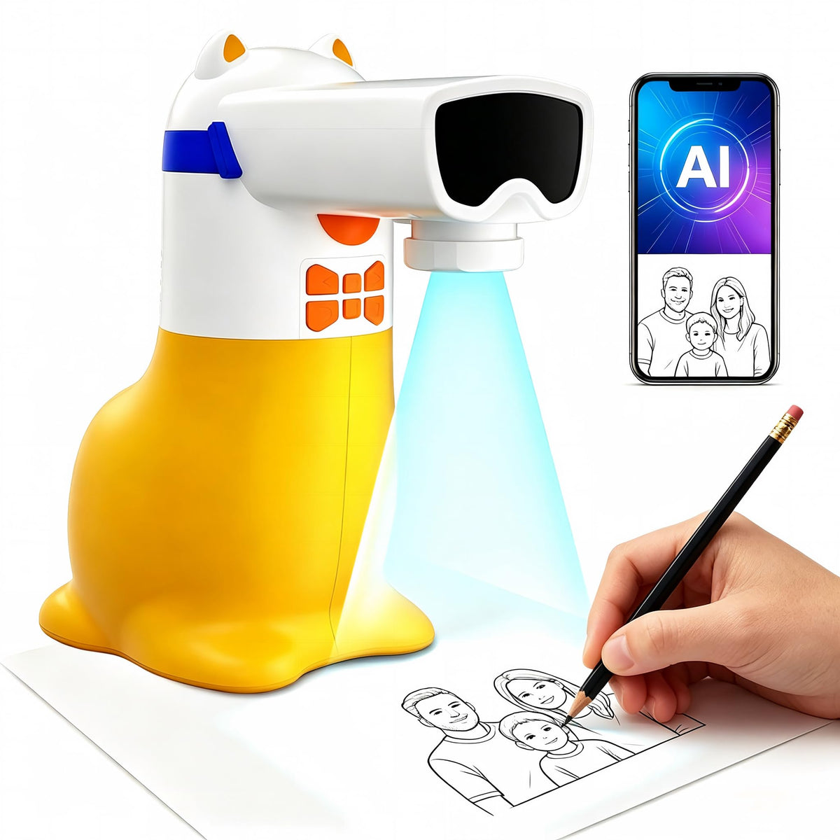 Yoturetoys AI Drawing Projector for Kids, Birthday Gift Toy, Ages 5-12 🍁 All In One Marketplace Canada