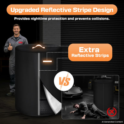 2 Pack Tire Covers for Storage, Tire Storage Bag with Reflective Stripe for Nitghttime Protection, Waterproof Winter Tire Covers for Storage Set of 4 Outdoor for Trucks, Fit 30 Inch Tires in Diameter 🍁 All In One Marketplace Canada