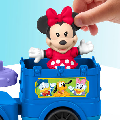 Fisher-Price Little People Toddler Toy Disney Jr Mickey & Minnie Musical Train with 2 Figures for Pretend Play Kids Ages 18+ Months Fisher-Price