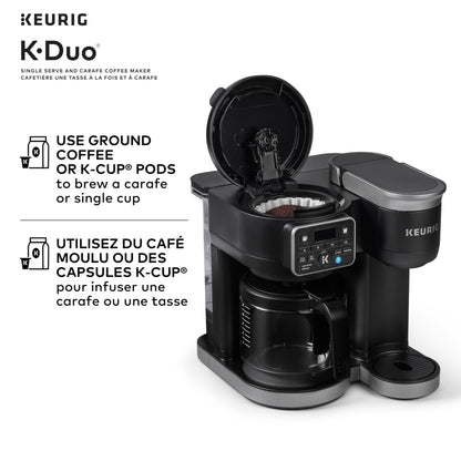 Keurig K-Duo Single Serve K-Cup Pod & Carafe Coffee Maker, Black Keurig