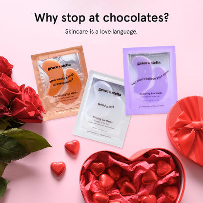 grace and stella Eye Patches with Caffeine - Under Eye Patches for Puffy Eyes - Revitalizing Under Eye Mask - Eye Pads with Niacinamide & Hyaluronic Acid - Vegan Eye Mask Skincare, 24 Pairs - Available at All In One Marketplace Canada