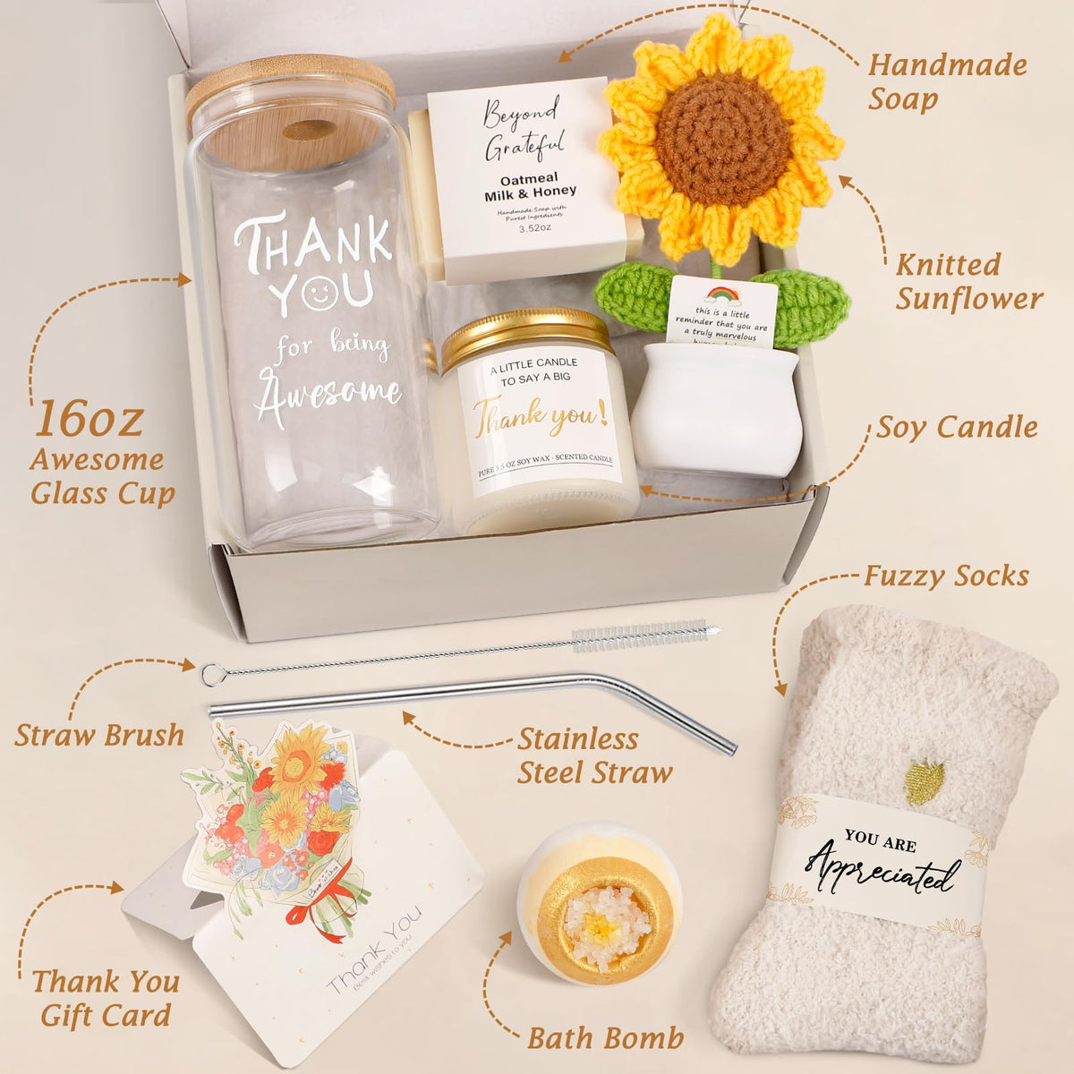 Thank You Gifts for Women, Appreciation Gifts Basket for Employee Teacher 🍁 All In One Marketplace Canada