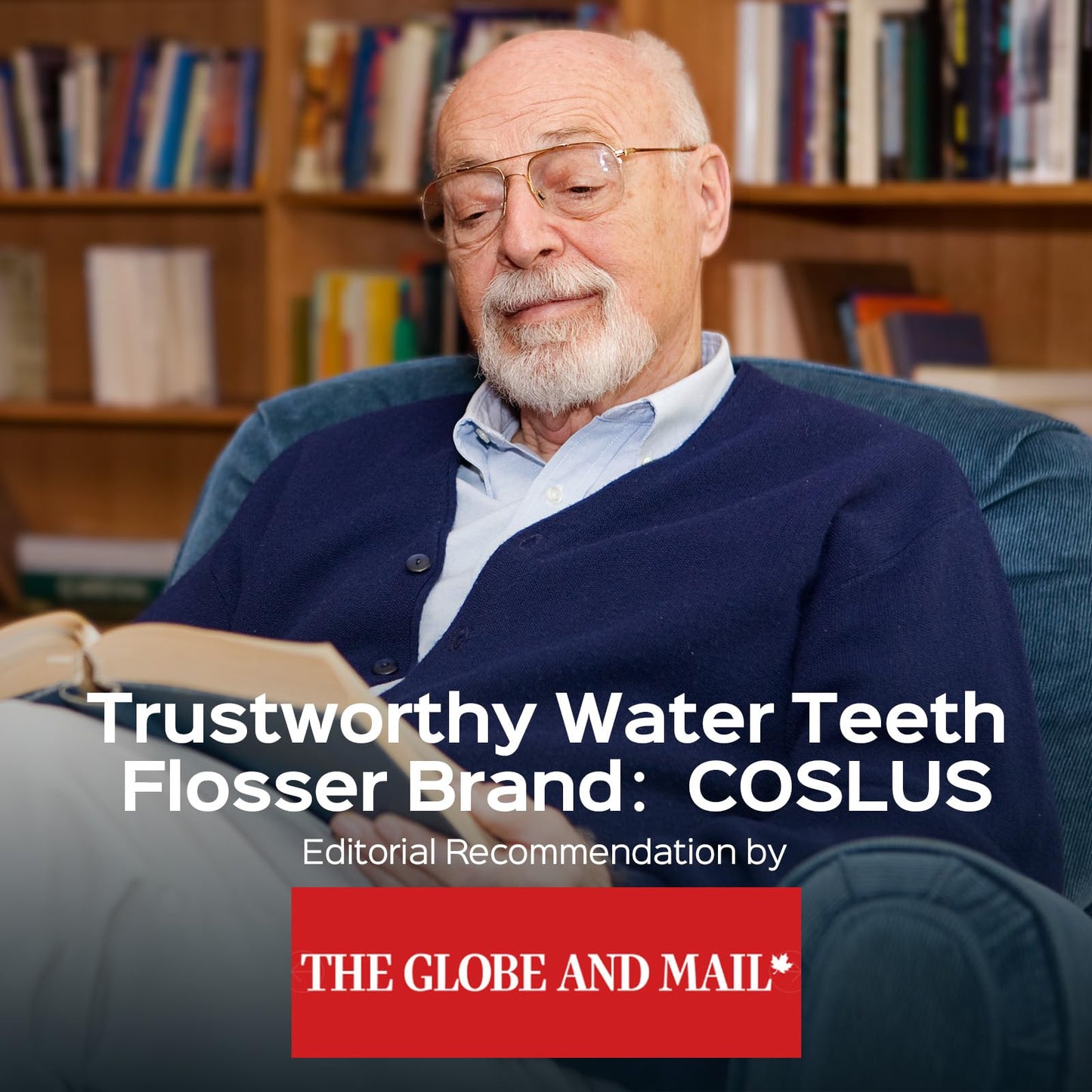 COSLUS Water Teeth Flosser C20 (F5020E): 300ML Cordless Electric Water Tooth Flossing Rechargeable IPX7 Waterproof Portable Travel Flossers Set for Teeth