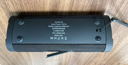 Bluetooth Speaker,Vanzon V40 Portable Wireless Bluetooth Speaker with IPX7 Waterproof, 24W HiFi Stereo Sound,24H Playtime, LED Lights and TWS Dual Pairing, Suitable for Home Outdoors Travel,Great Gift