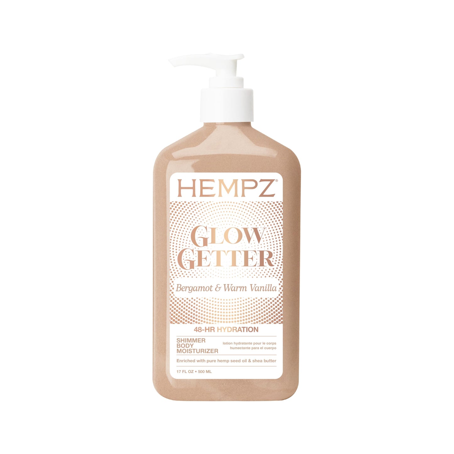 Hempz Glow Getter Body Lotion, Hydrating Moisturizer with Shimmer, 500 ml. - Available at All In One Marketplace Canada