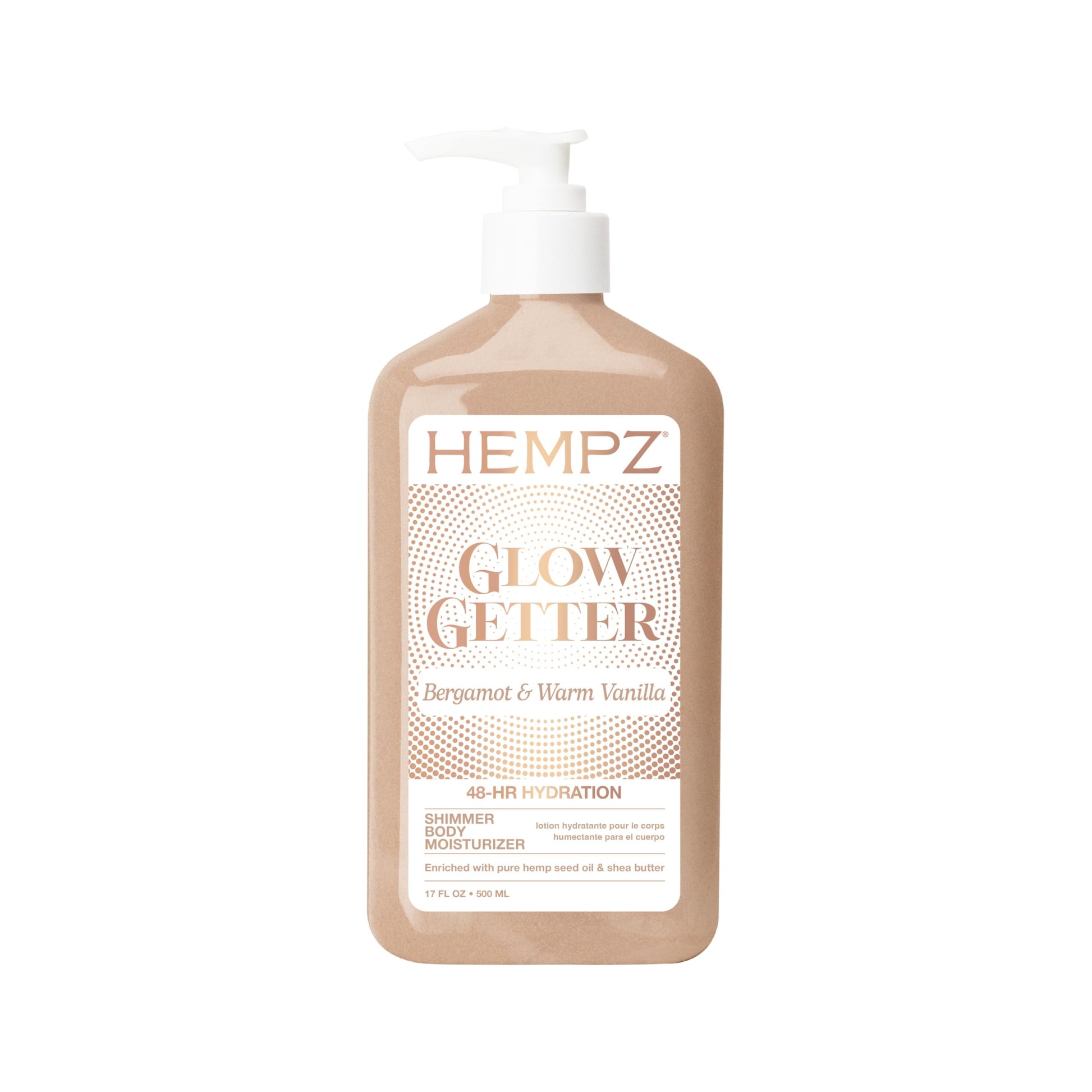 Hempz Glow Getter Body Lotion, Hydrating Moisturizer with Shimmer, 500 ml. - Available at All In One Marketplace Canada