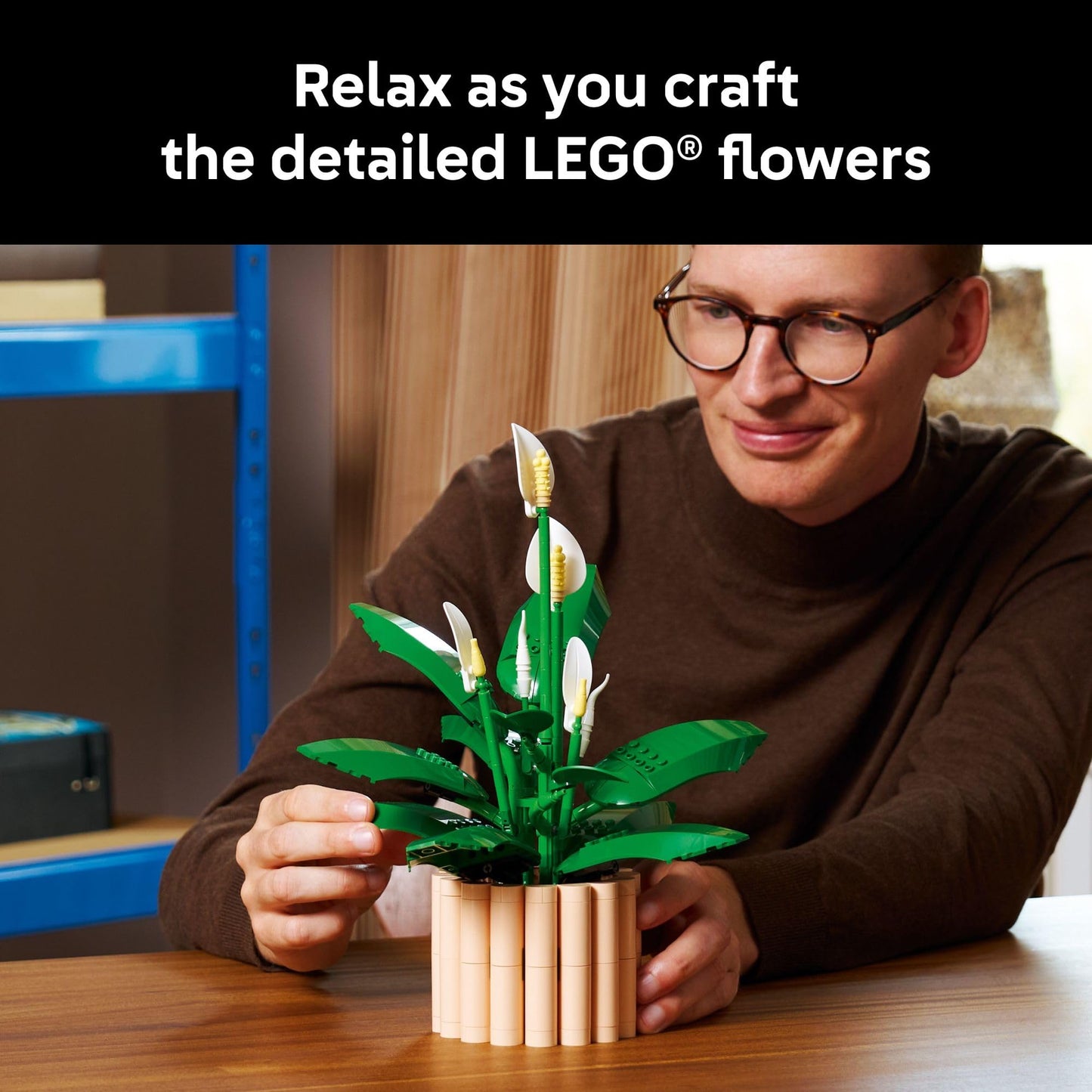 LEGO Botanicals Peace Lily Flower Building Set for Adults - DIY Bedroom, Book Shelf & Office Decor for Women & Men, Ages 18+ - Artificial Flowers Crafting Kit - Gift Idea for Birthdays - 11504 🍁 All In One Marketplace Canada