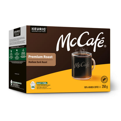 McCafé Premium Medium Dark Roast, K-Cup Coffee Pods, 24 Count