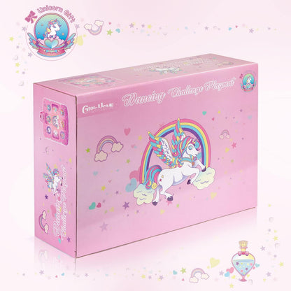 GirlsHome Dance Mat - Unicorn Toys for Girls Electronic Dance Pad with 5 Game Modes, Built-in Music, Touch Sensitive Light Up LED Kids Musical Mat, Christmas & Birthday Gift for Toddler Girls 3-12 🍁 All In One Marketplace Canada