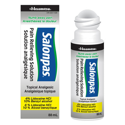 Salonpas Pain Relieving Solution, 88 ml - Available at All In One Marketplace Canada
