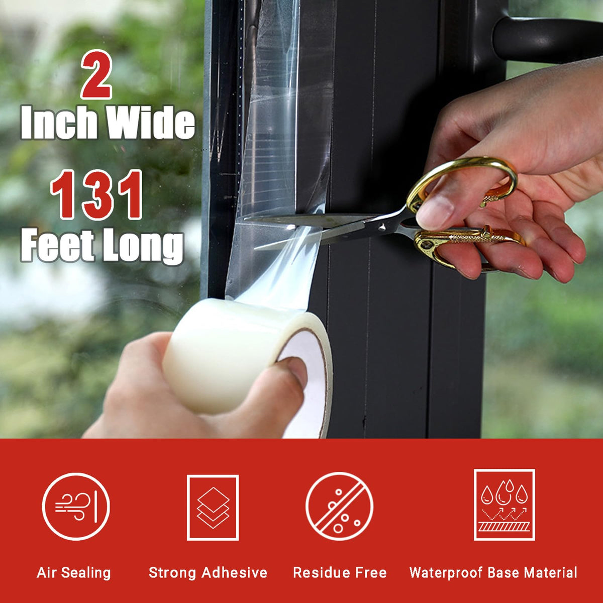 Dstorelhp Transparent Weather Stripping Tape, Window Insulation Kit 🍁 All In One Marketplace Canada