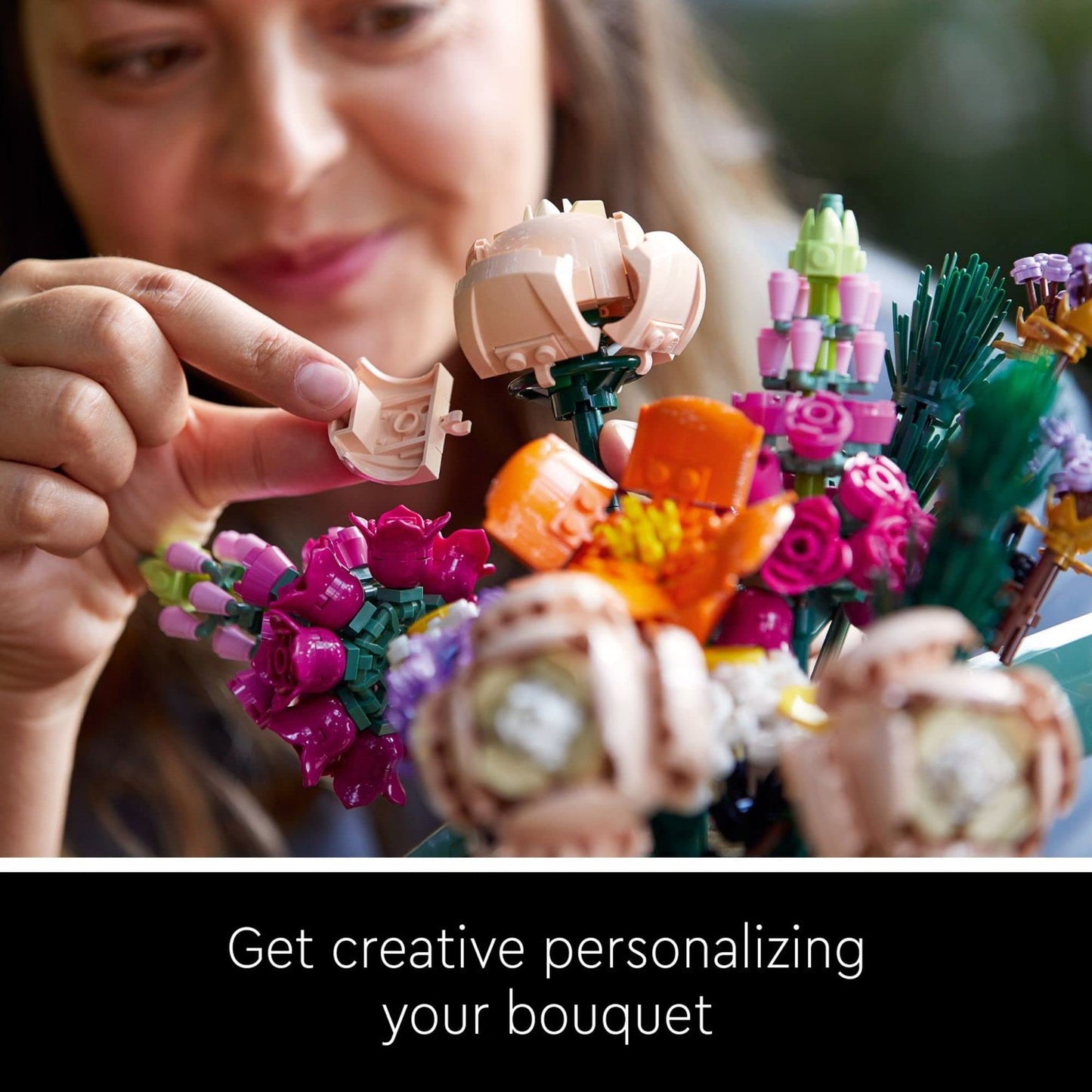 LEGO Icons Flower Bouquet Building Set - Artificial Flowers for Decoration for Home and Display, Ages 18+ - Small Fake Flowers for Table, Desk, Office - Gift for Birthdays - 10280 - Available at All In One Marketplace Canada