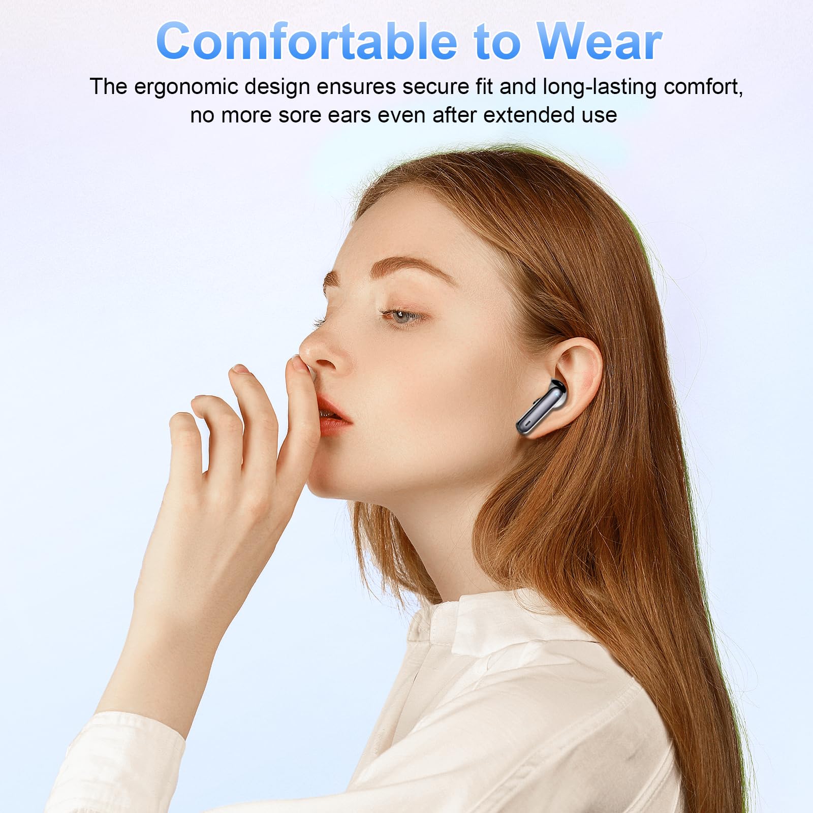 Wireless Earbuds, 2026 New Bluetooth Ear Buds 5.4 Mini HiFi Stereo with 4 ENC Noise Cancelling Mics Wireless Headphones, in Ear Earphones 40H IP7 Waterproof, USB C, Bluetooth Earbuds for Sports, Gym