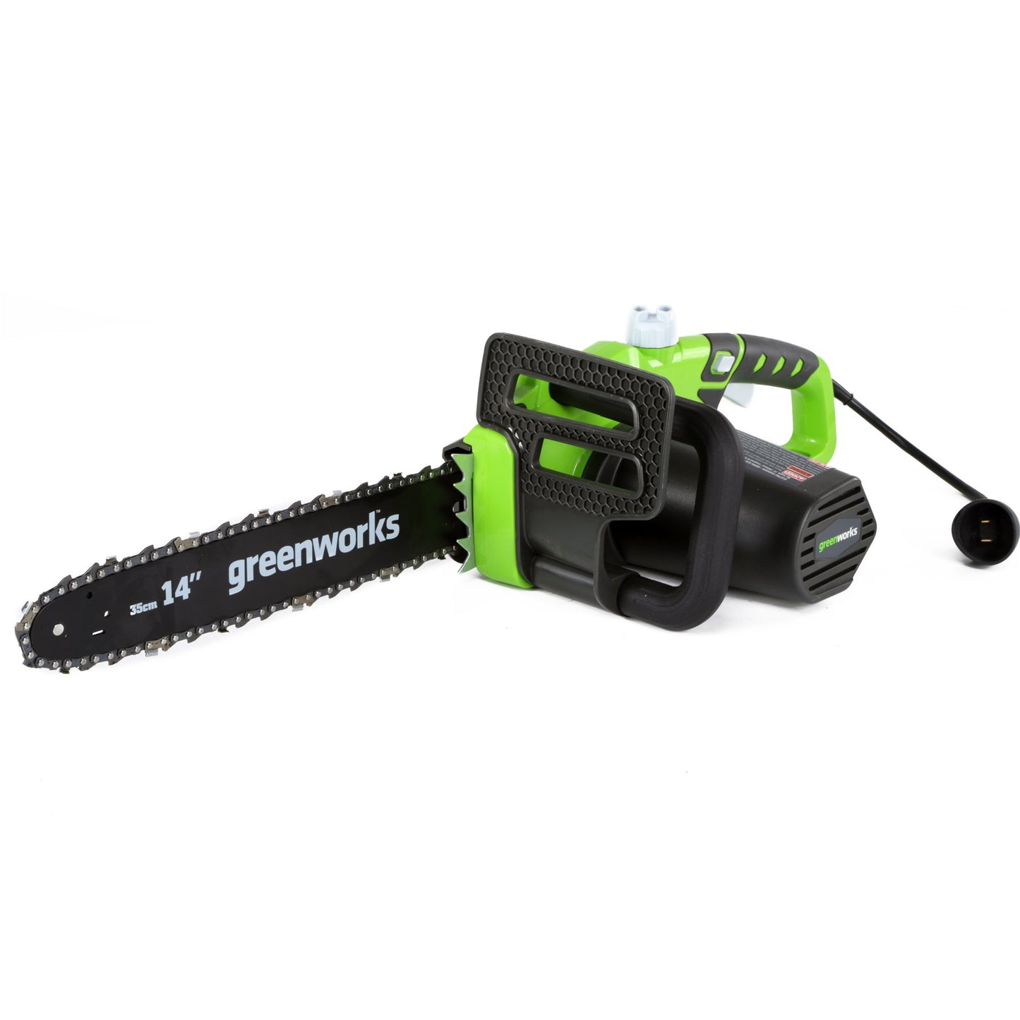 Greenworks 9 Amp 14-Inch Corded Chainsaw with Tool-less Chain Tensioning & Auto Oiling, Electric Handheld Chainsaw for Garden Yard Maintenance Tree Felling Triming, Firewood Cutting Logging Pruning Greenworks