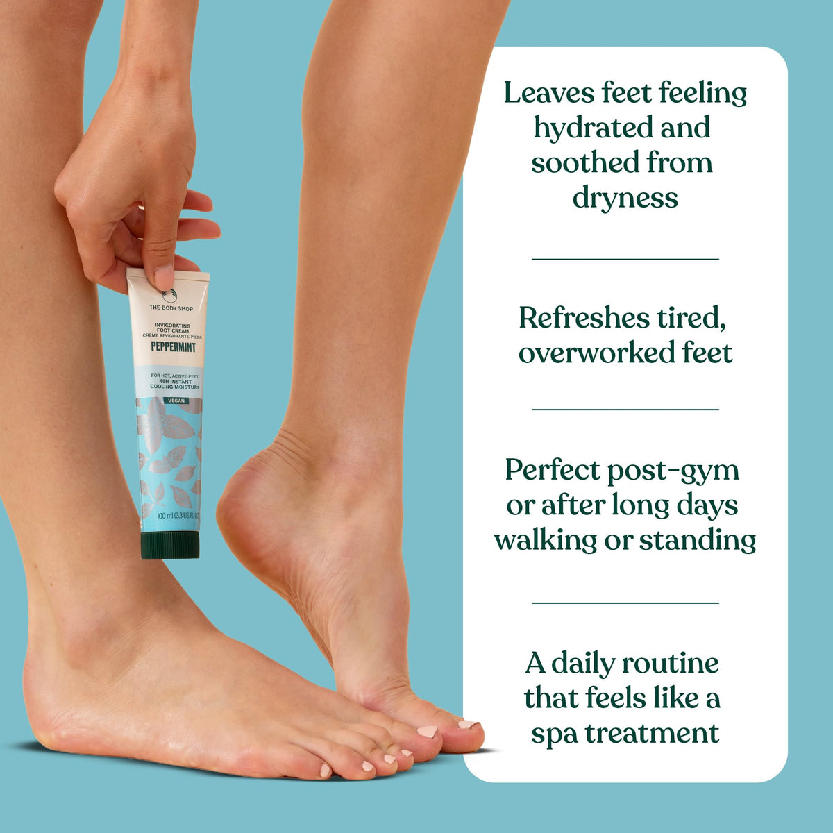 The Body Shop Peppermint Invigorating Foot Cream 100ml 🍁 All In One Marketplace Canada