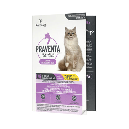 Parapet Praventa for Large Cats - 3 Tubes ParaPet