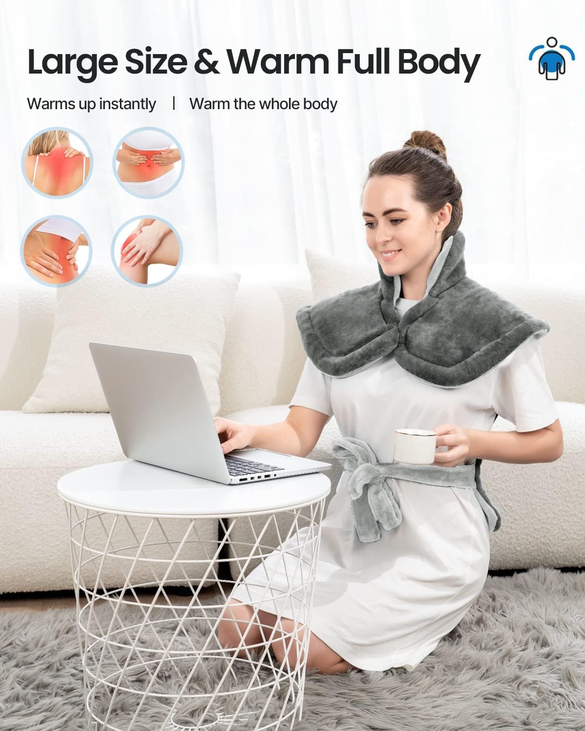 RENPHO Heating Pads Electric for Back, Christmas Birthday Gift for Women 🍁 All In One Marketplace Canada