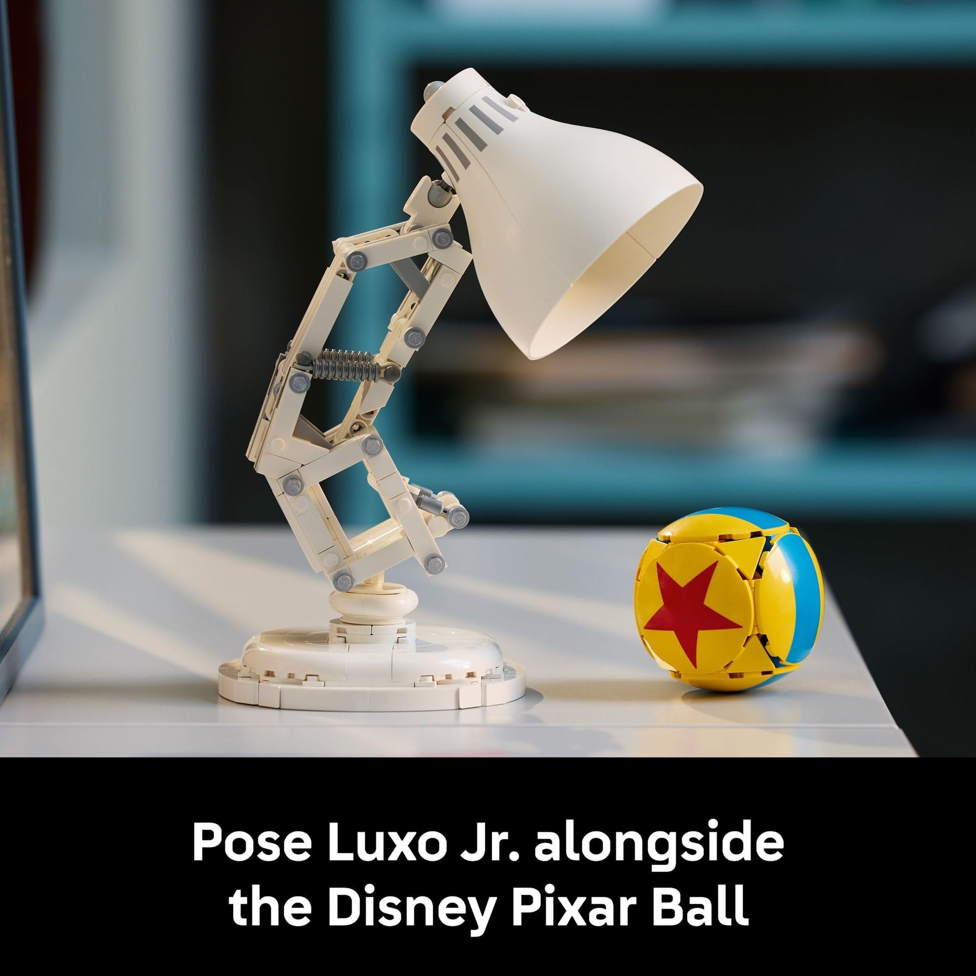 LEGO Ideas Disney Pixar Luxo Jr. - Room Decor and Building Set for Adults - Office and Desk Decor for Women and Men, Ages 18+ - Brick-Built Lamp DIY Kit - Collectible Gift Idea for Movie Fans - 21357 LEGO