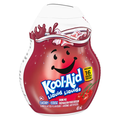 Kool-Aid Cherry Liquid Drink Mix, 48 mL Bottle (Pack of 12)